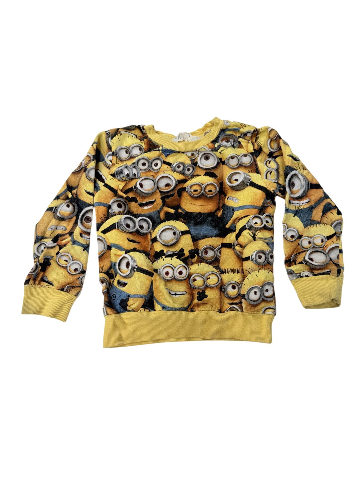 H&M Minions Print Sweatshirt Size 4-6