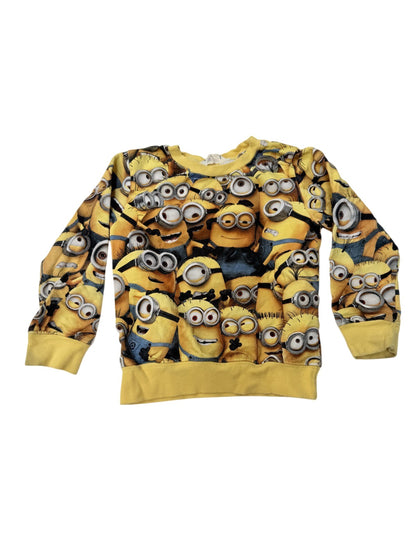 H&M Minions Print Sweatshirt Size 4-6