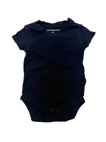 Burt's Bees Baby Navy Bodysuit 3-6M