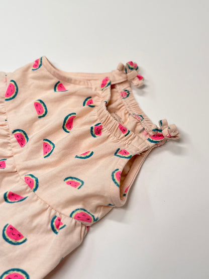 George Baby Watermelon Print Romper 0-3M