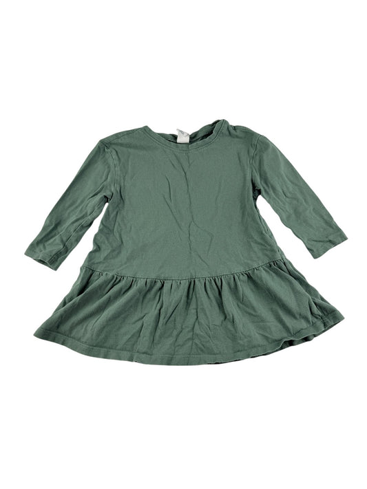 Old Navy Green Peplum Dress 12-18M