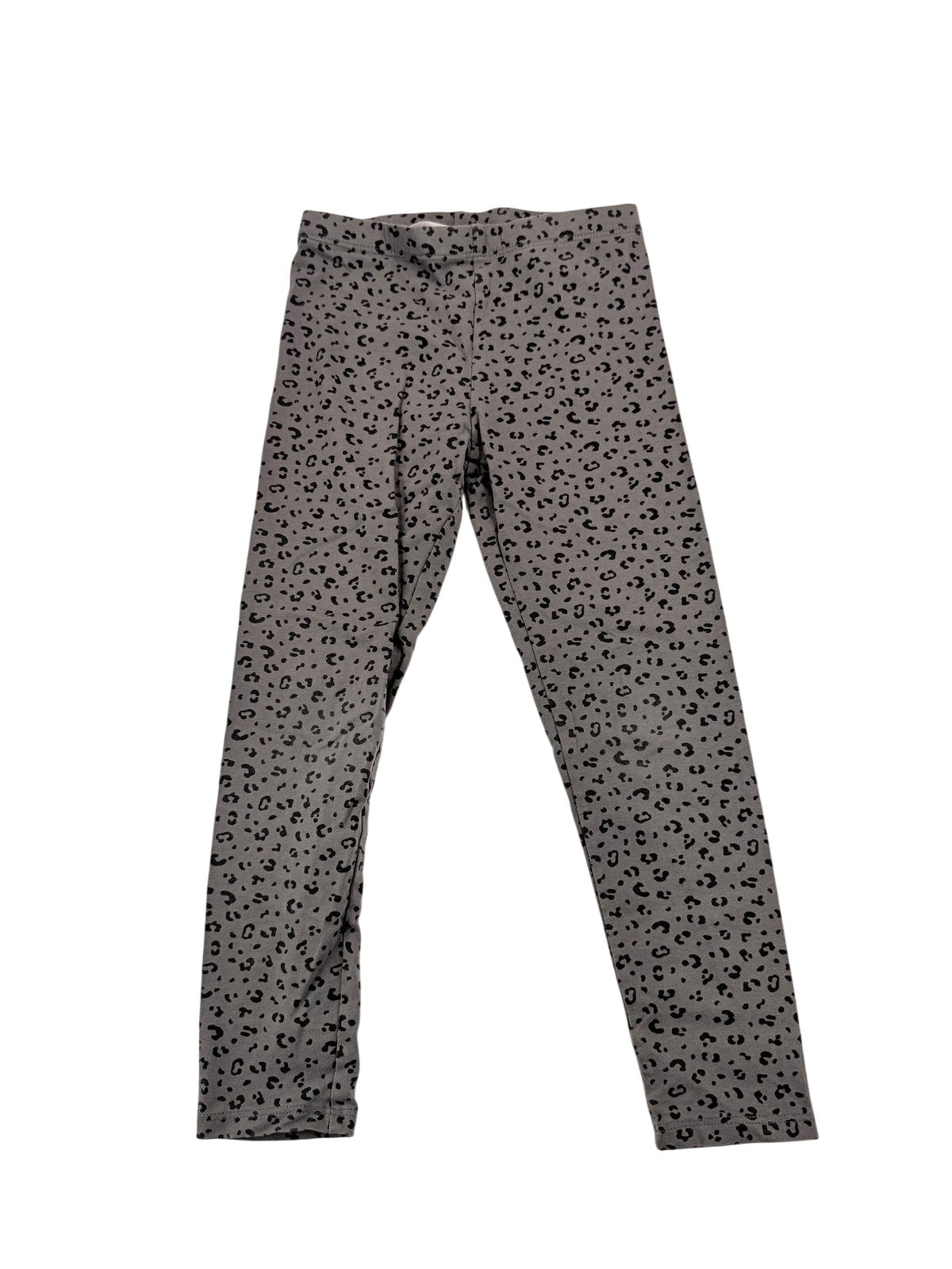 H&M Gray Leopard Print Leggings Size 5-6Y