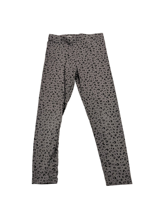 H&M Gray Leopard Print Leggings Size 5-6Y