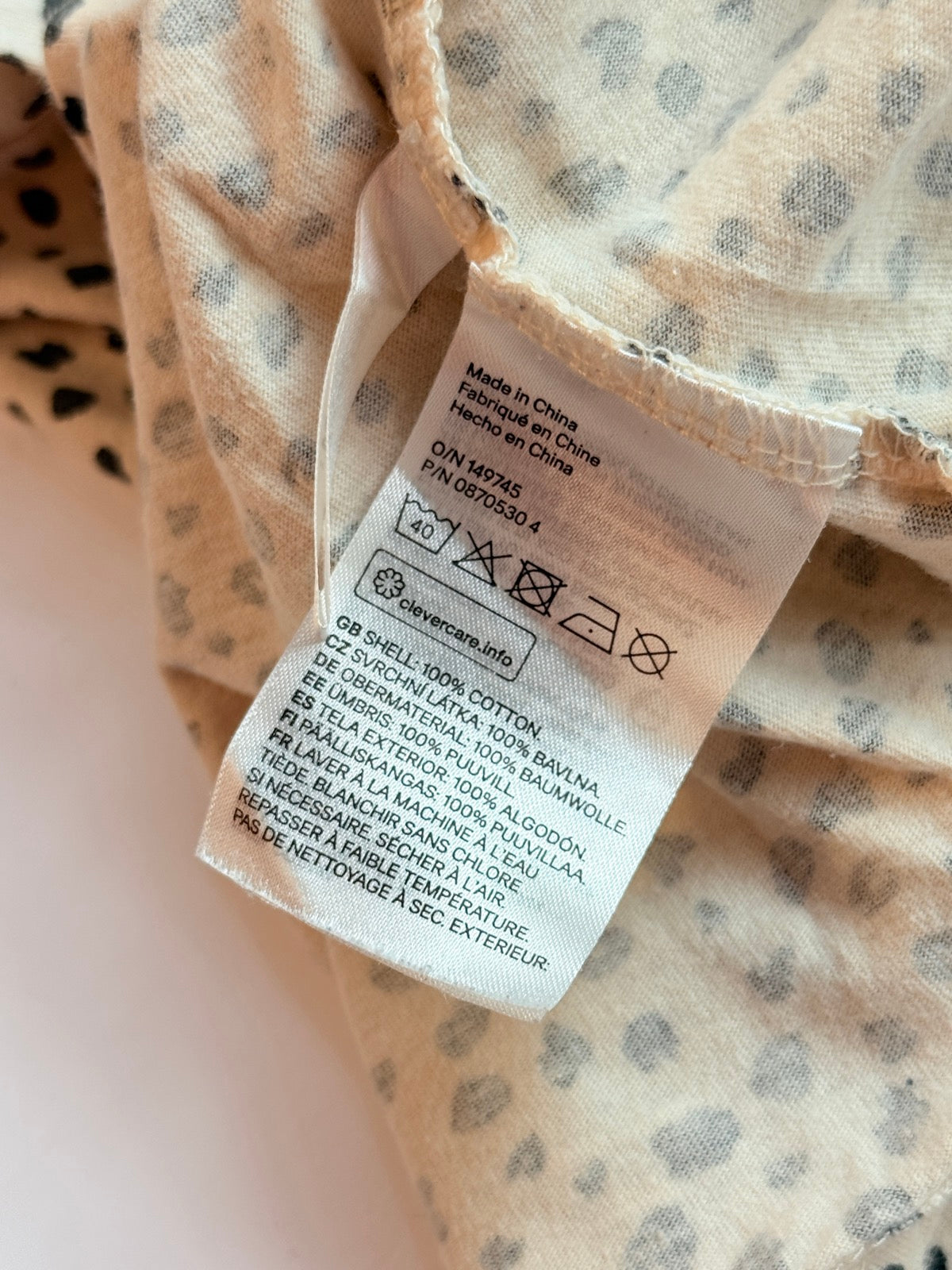 H&M Cheetah Print Bodysuit Size 4