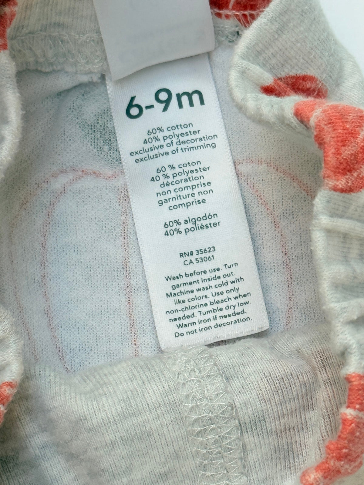 Carter's Child of Mine Pumpkin Leggings 6-9M
