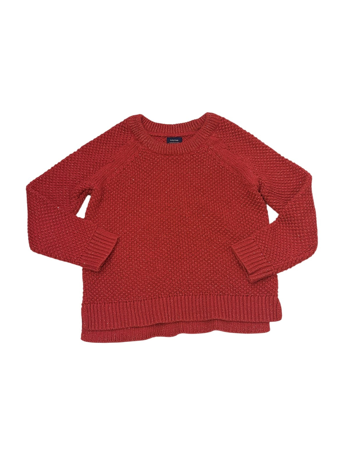 baby Gap Red Metallic Knit Sweater 3T