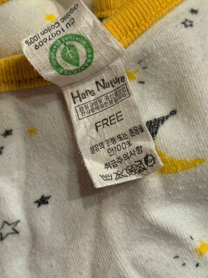 Hans Nature Moon Star Wrap Top and Organic Blanket Set