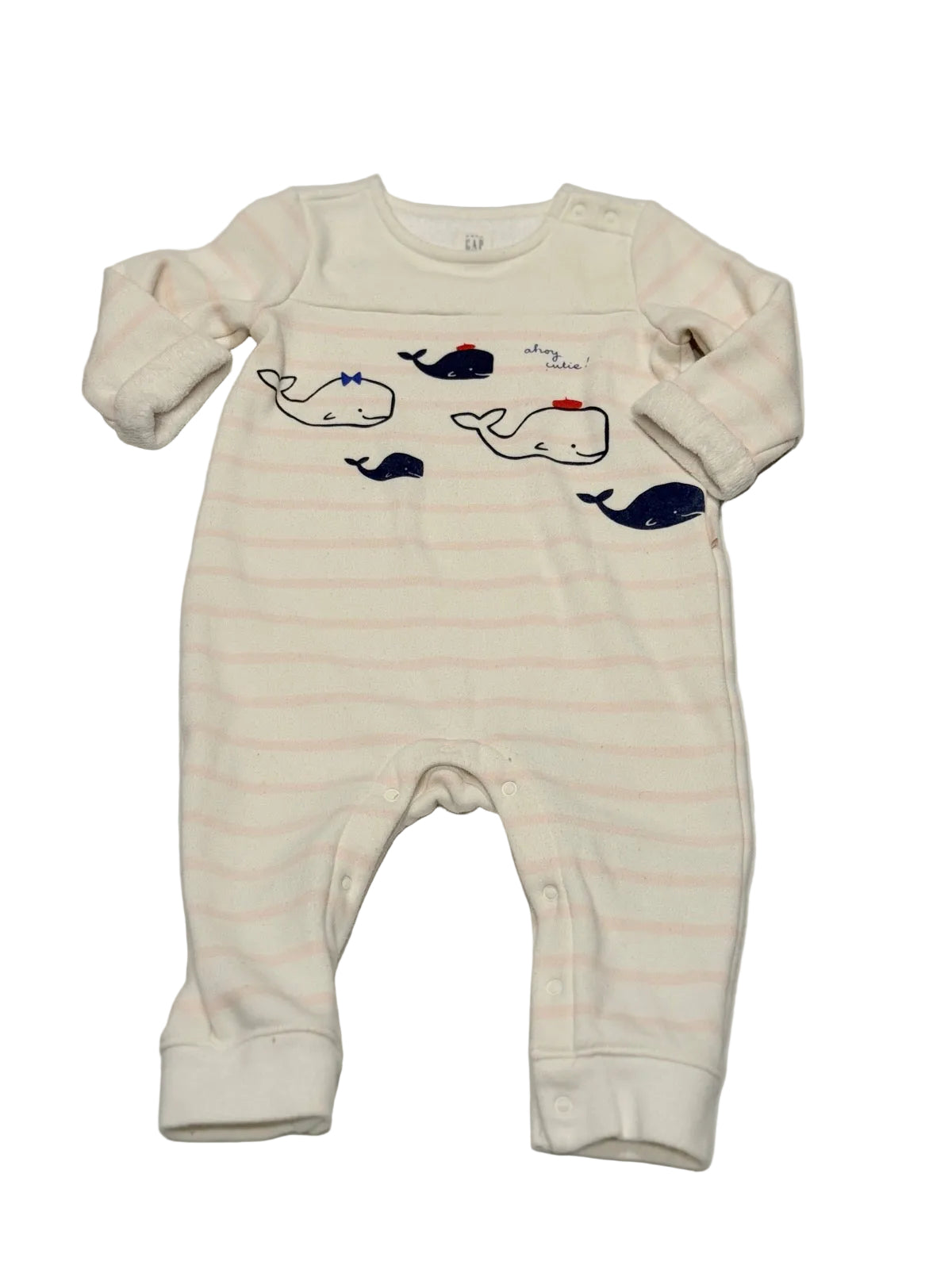 Baby Gap Whale Print Romper 6-12M