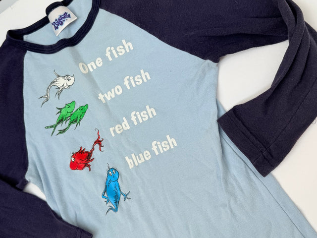 Dr. Seuss One Fish Two Fish Raglan Tee xxsm