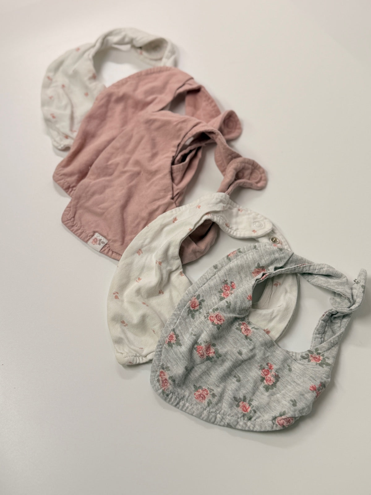 Floral Bandana Bib Set One Size