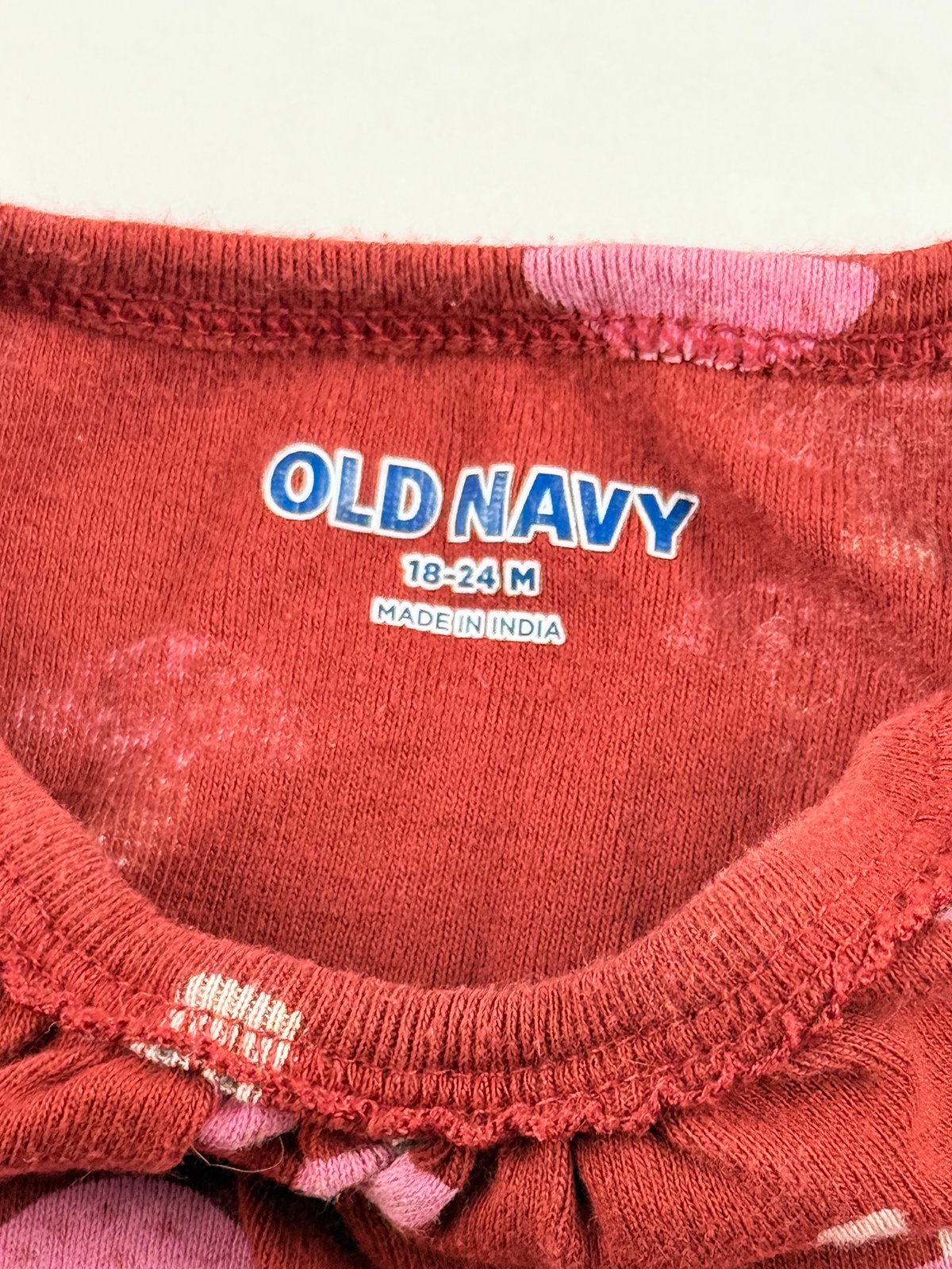 Old Navy Mushroom Print Long Sleeve Bodysuit 18-24M