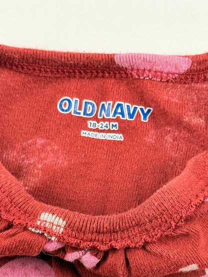 Old Navy Mushroom Print Long Sleeve Bodysuit 18-24M
