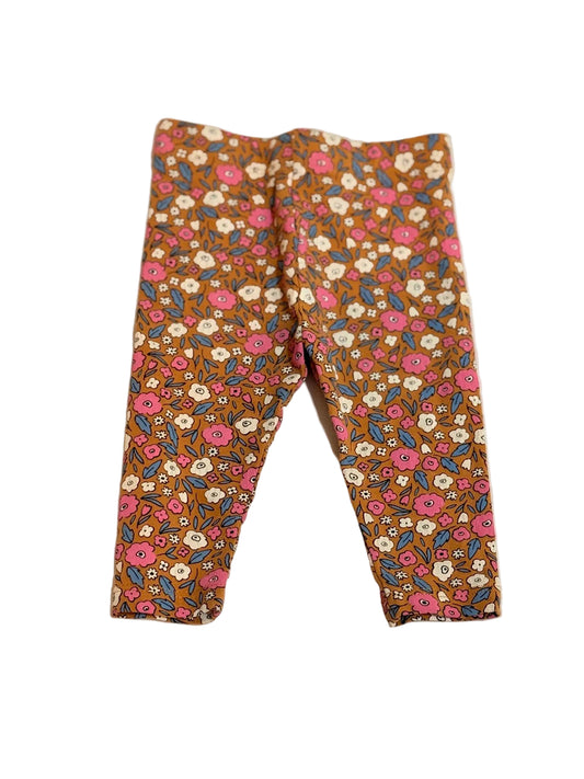 Joe Fresh Floral Brown Leggings 3-6m