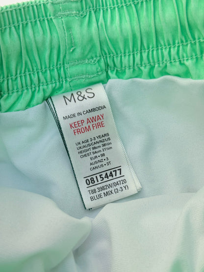 M&S Ombre Swim Shorts 2-3Y