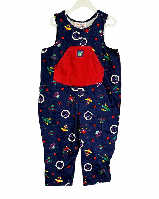 Vintage Please Mum 18m Space overalls