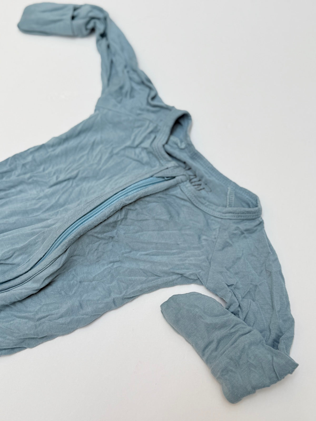 Slain Bamboo Footed Sleeper Blue 0-3M