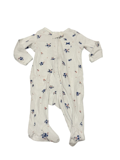 Carter's Floral Ribbed Footed Sleeper 3m