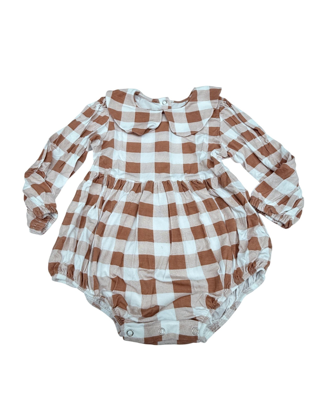 Kate Quinn Gingham Bubble Romper 2T