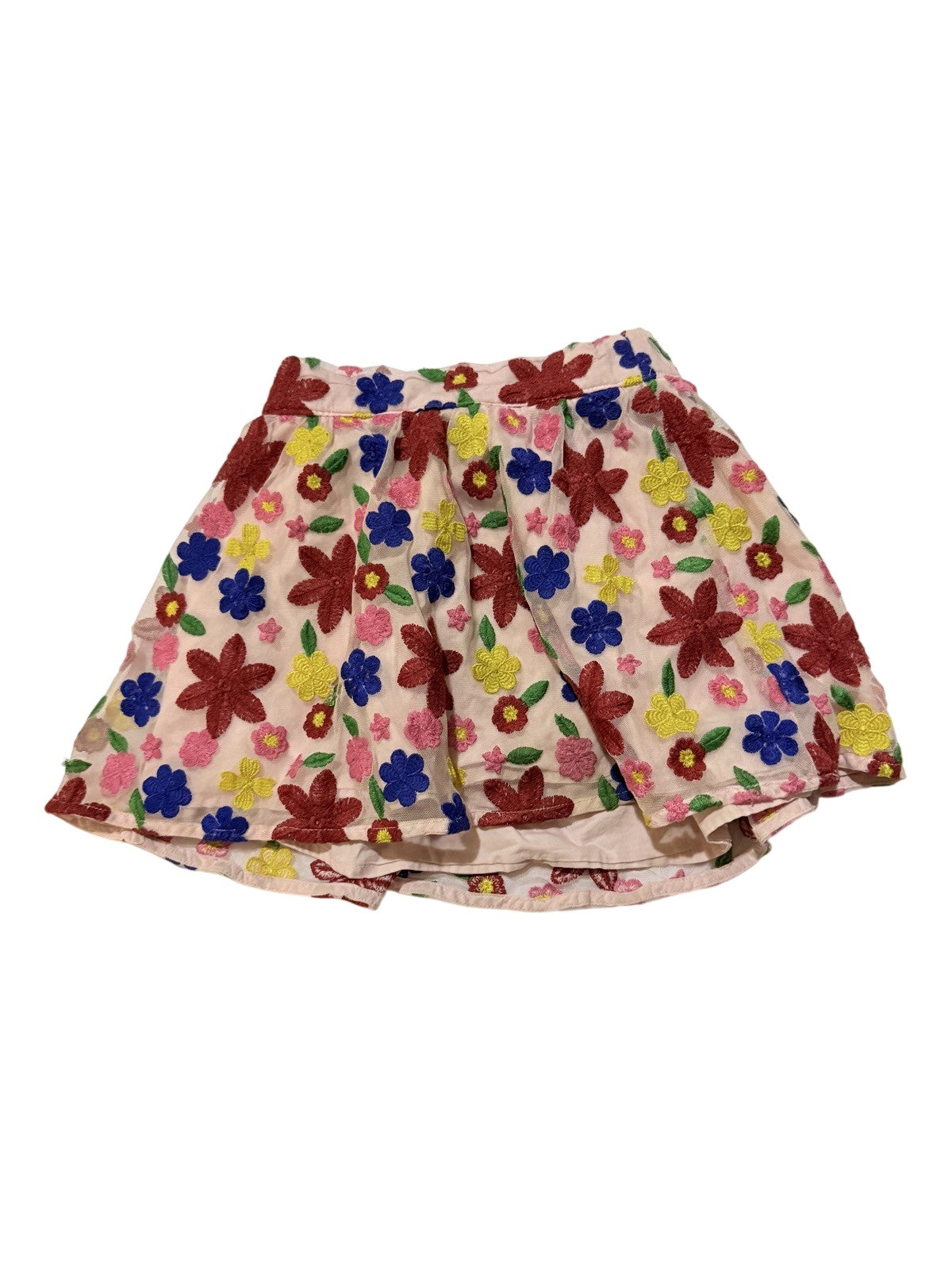 Janie and Jack Floral Embroidered Skirt Size 5Y