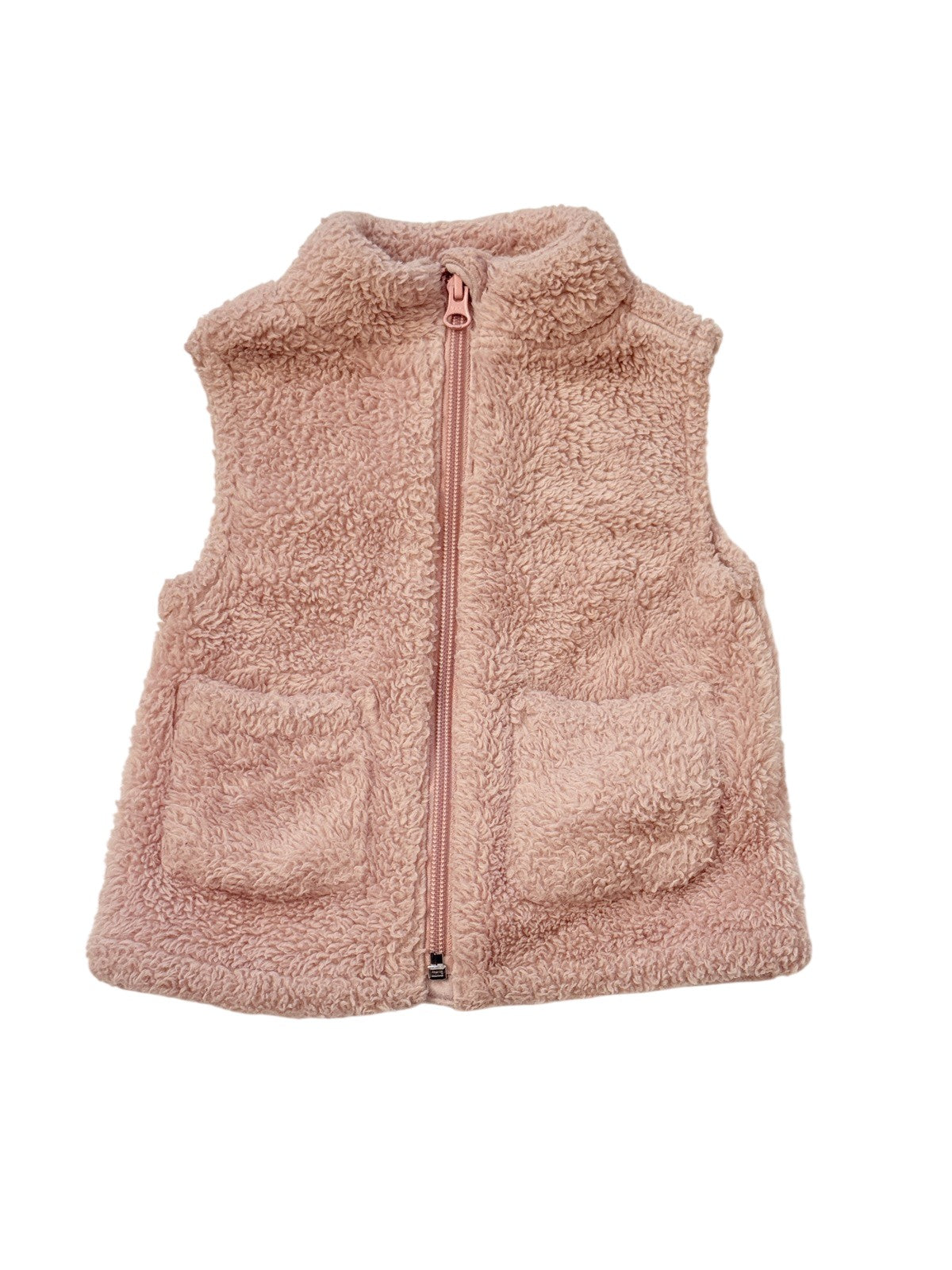 Old Navy Pink Sherpa Vest 12-18M