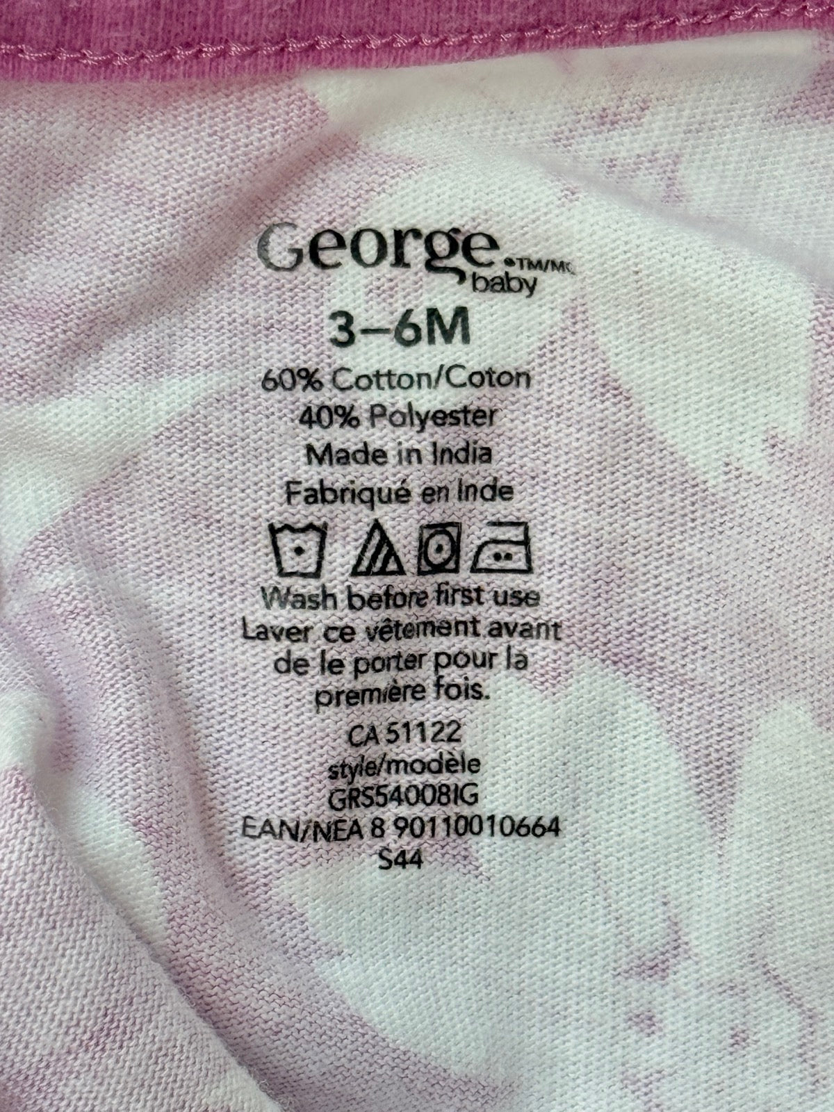 George Baby Floral Ruffle Romper 3-6M