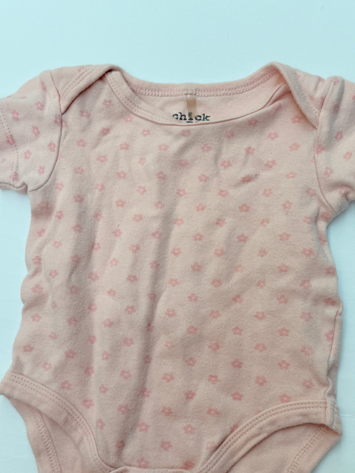 Chickpea Pink Floral Bodysuit 3-6M