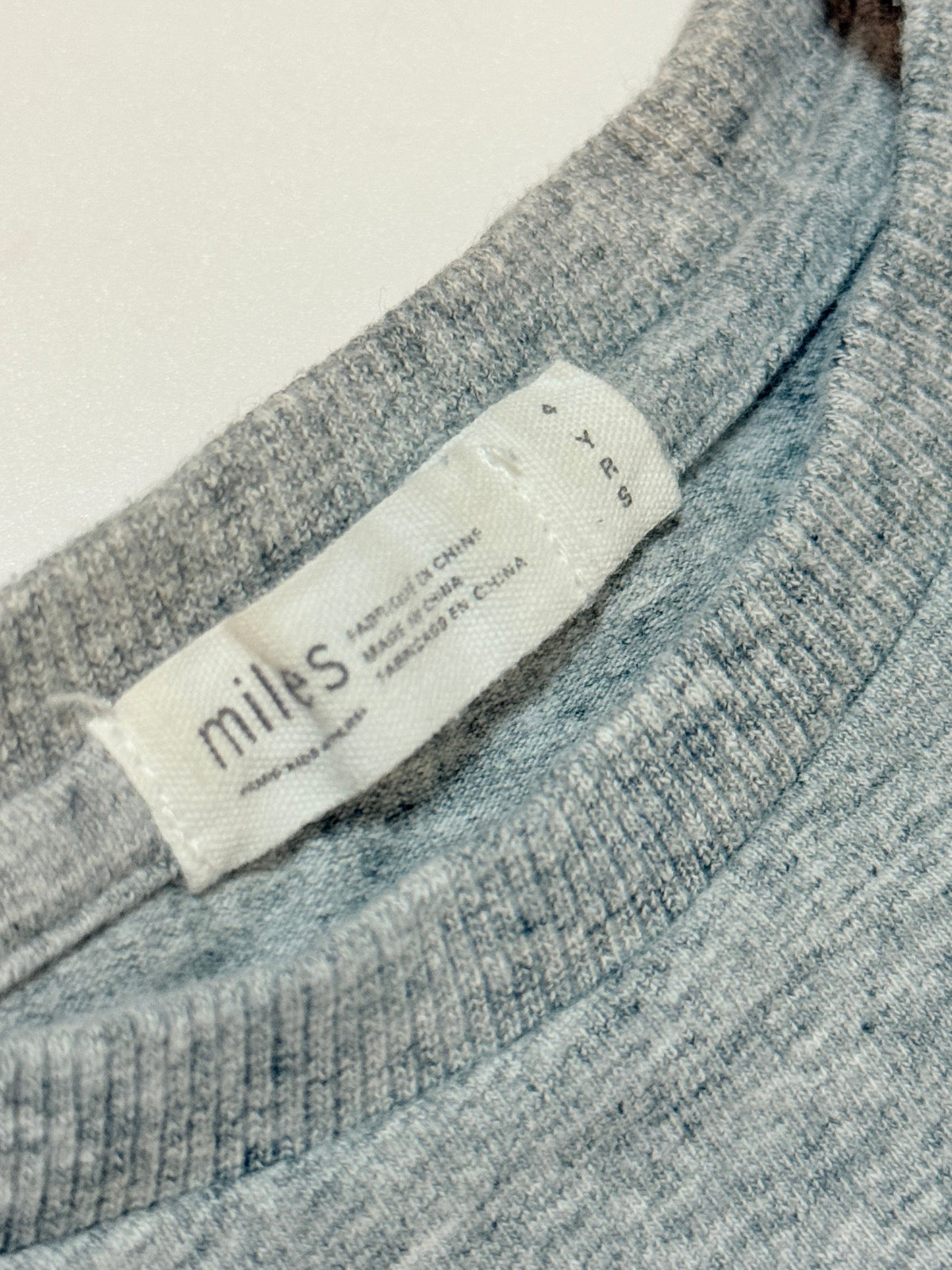 Miles The Label Kids Gray T-Shirt Size 4