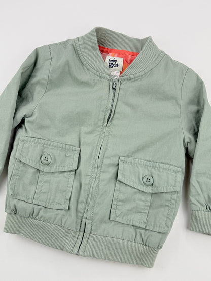 baby B'gosh Sage Green Bomber Jacket 12M
