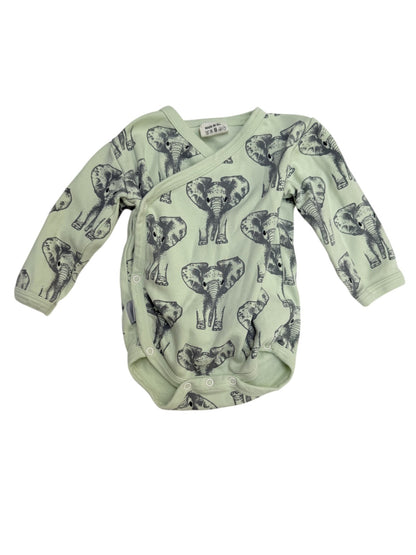 Fauna Kids Elephant Print Bodysuit 6-12m