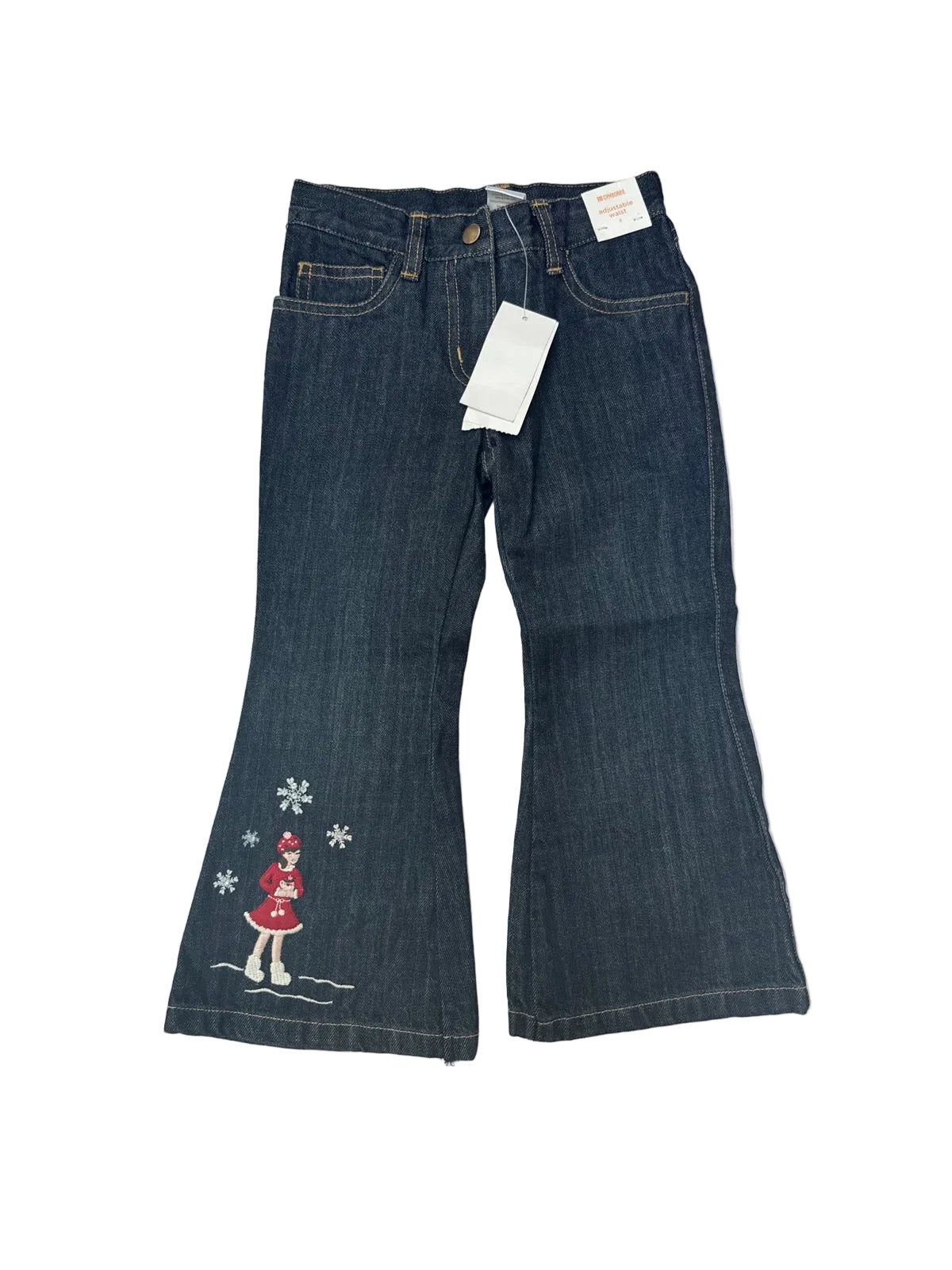 Gymboree Winter Embroidered Flare Jeans Size 3