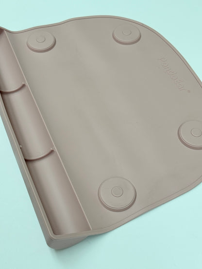 Blush Pink Pandaear Silicone Baby Placemat with Suction Cups