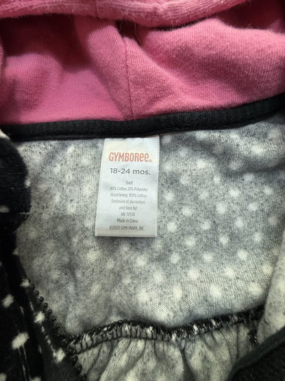 Gymboree Polka Dot Penguin Hoodie Jacket 18-24m