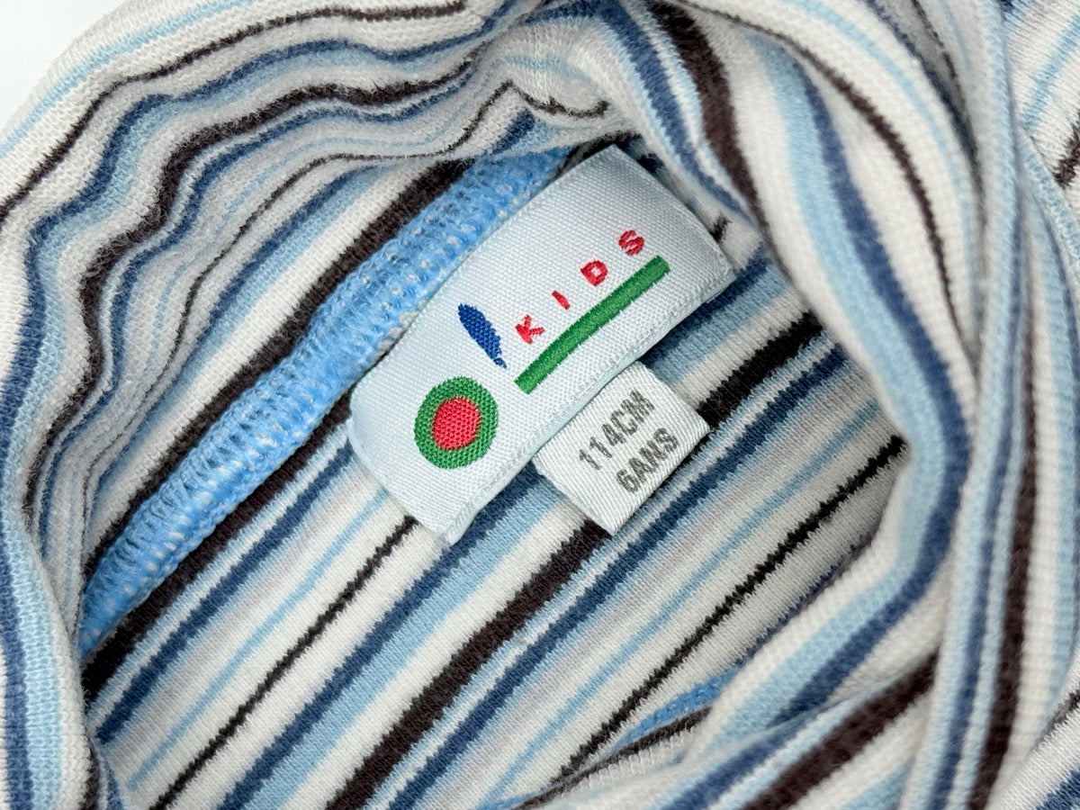 Kids Striped Turtleneck Top 114cm 6ans