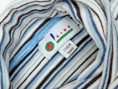 Kids Striped Turtleneck Top 114cm 6ans