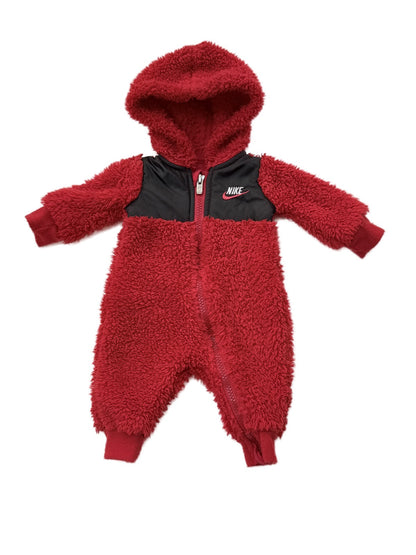 Nike Sherpa Hooded Coverall Romper Newborn