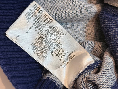 Baby Gap Navy Knit Zip Hoodie 3T