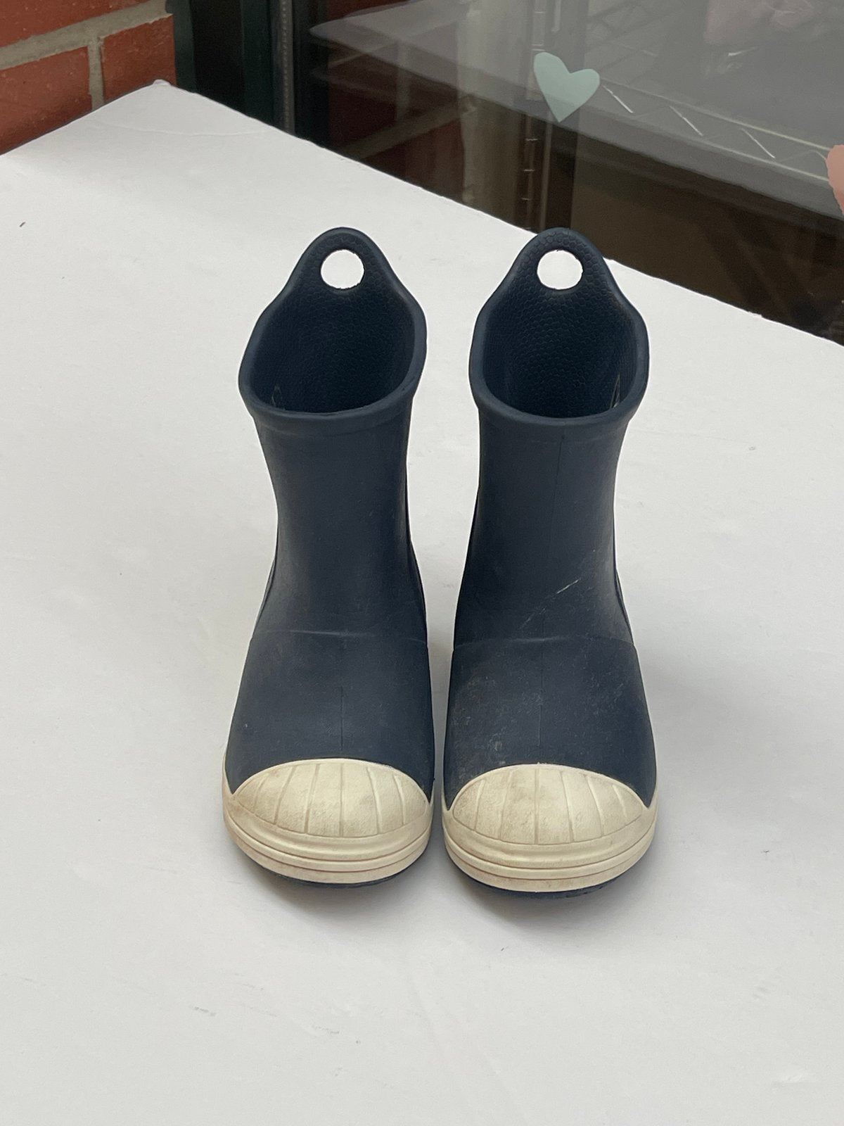 Crocs Bump It Navy Rain Boots Size C8 US8