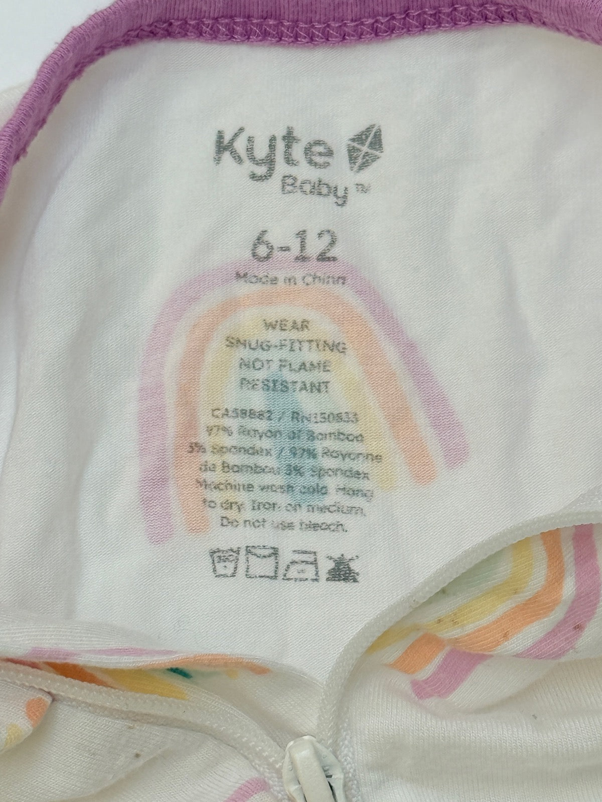 Kyte Baby Rainbow Footed Sleeper 6-12M