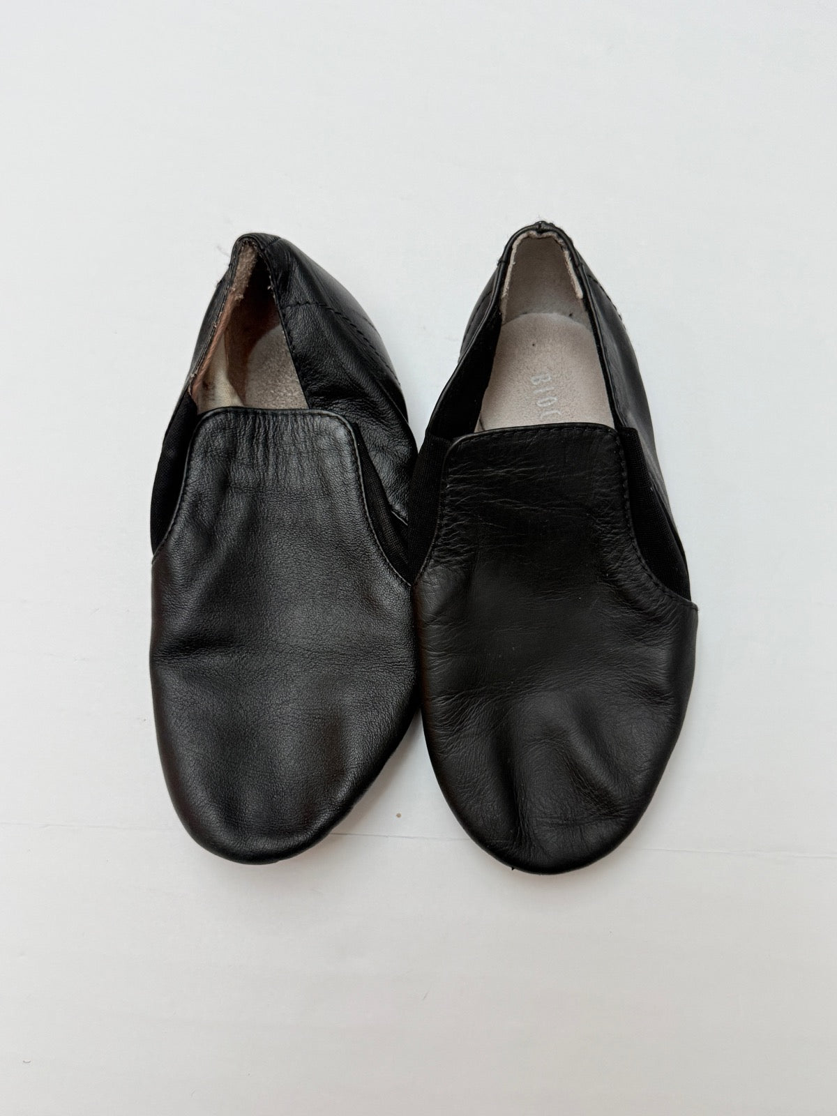 Bloch Black Leather Jazz Shoes Size 10.5