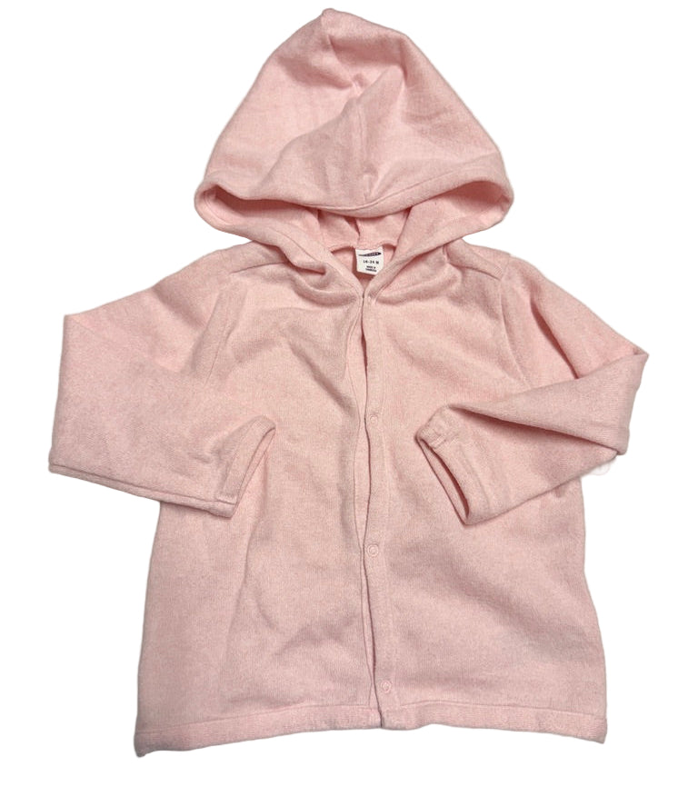 Old Navy Thin Pink Zip Up 18-24m