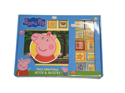 New in box Peppa Pig First Look and Find Book & Blocks