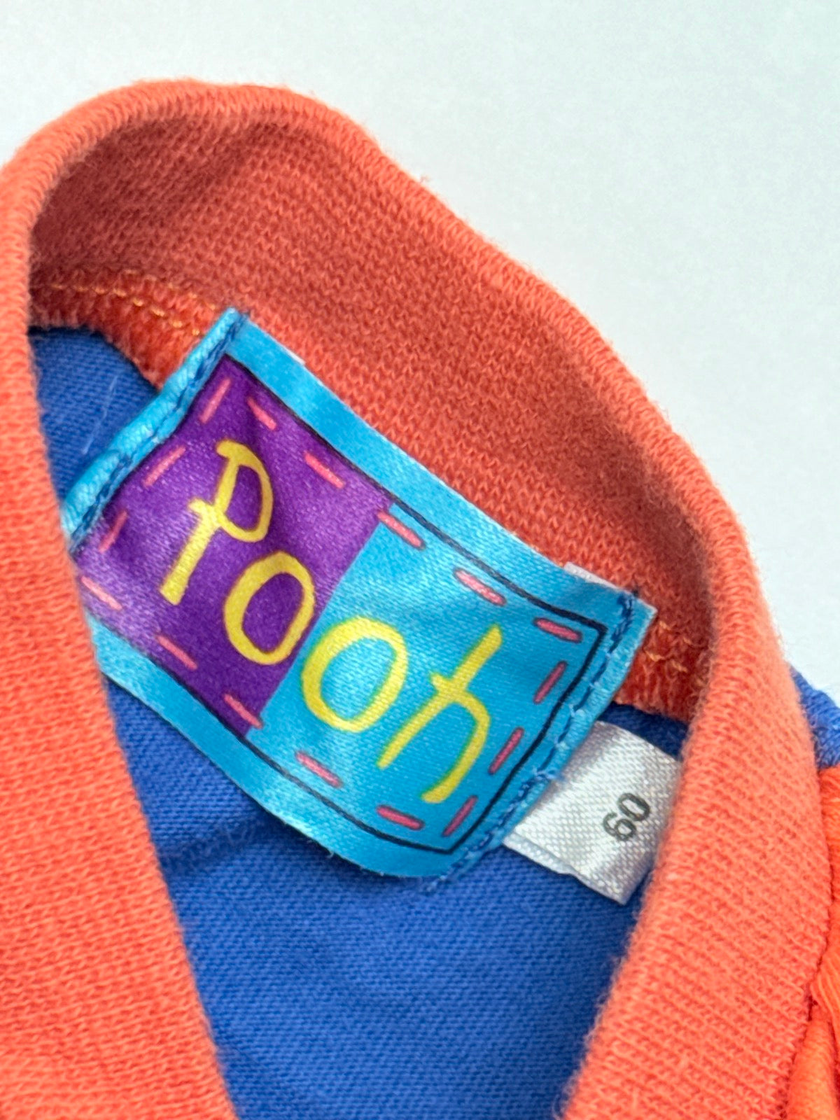 Pooh Colorblock Snap Bodysuit 3M