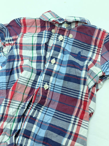 Ralph Lauren Plaid Short Sleeve Shirt 9M