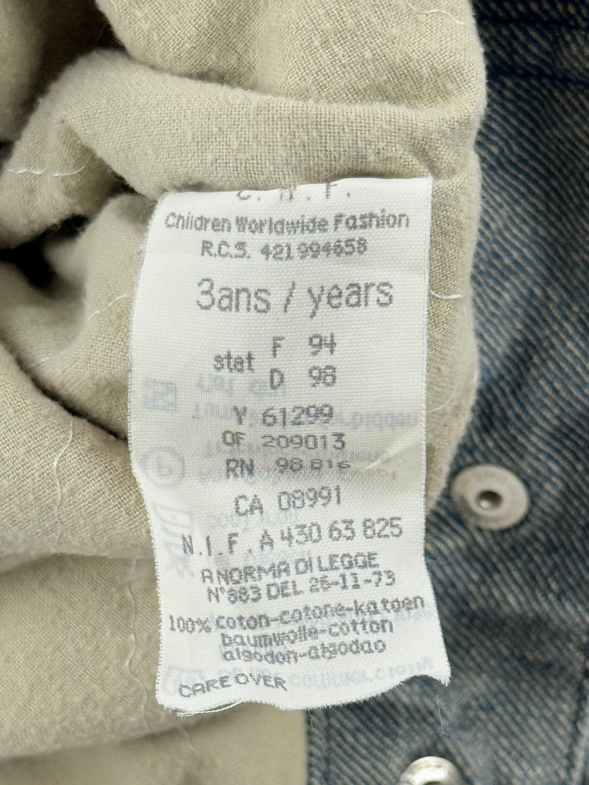 DKNY Denim Sherpa Collar Jacket Size 3