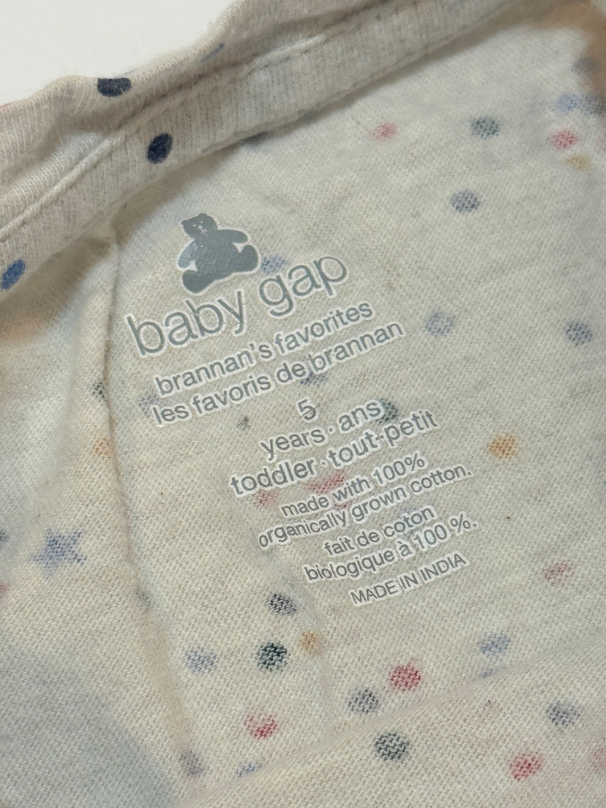 Baby Gap Confetti Star Long Sleeve Top 5T