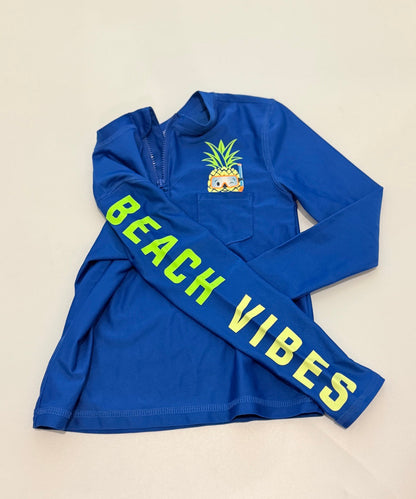 Wonder Nation Beach Vibes Rash Guard XS/4-5