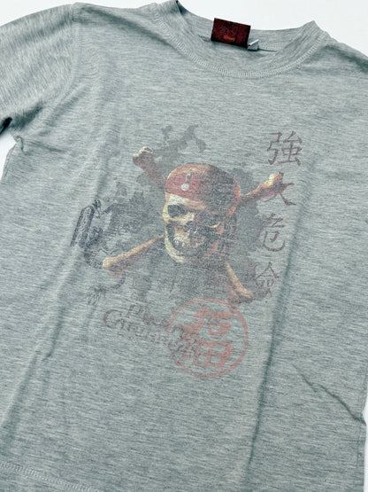 Disney Pirates Caribbean Skull T-Shirt Size 8