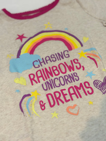 George Baby Rainbows Unicorns Pajama Set 18 24m
