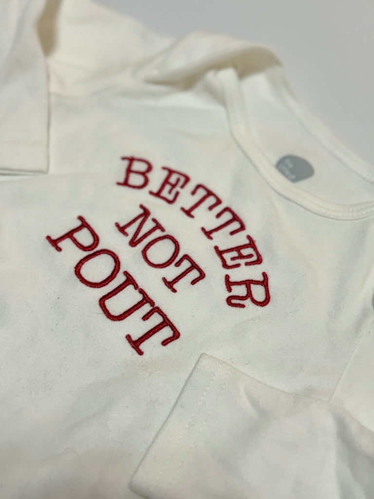 The Littlest 12-18m Better not Pout