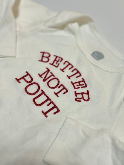 The Littlest 12-18m Better not Pout